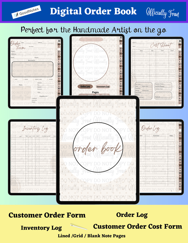 Digital Craft Order Book-Pink-Promotional Digital Craft Order Book-Pink-Promotional